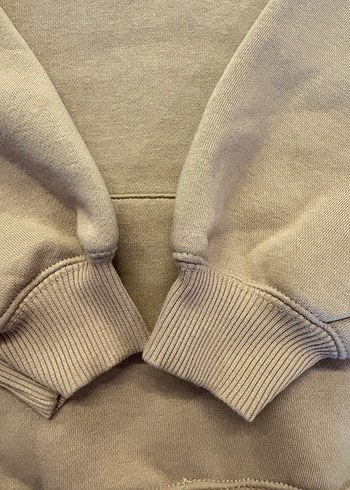 Bej Kapüşonlu Erkek Çocuk Sweatshirt - Görsel 3