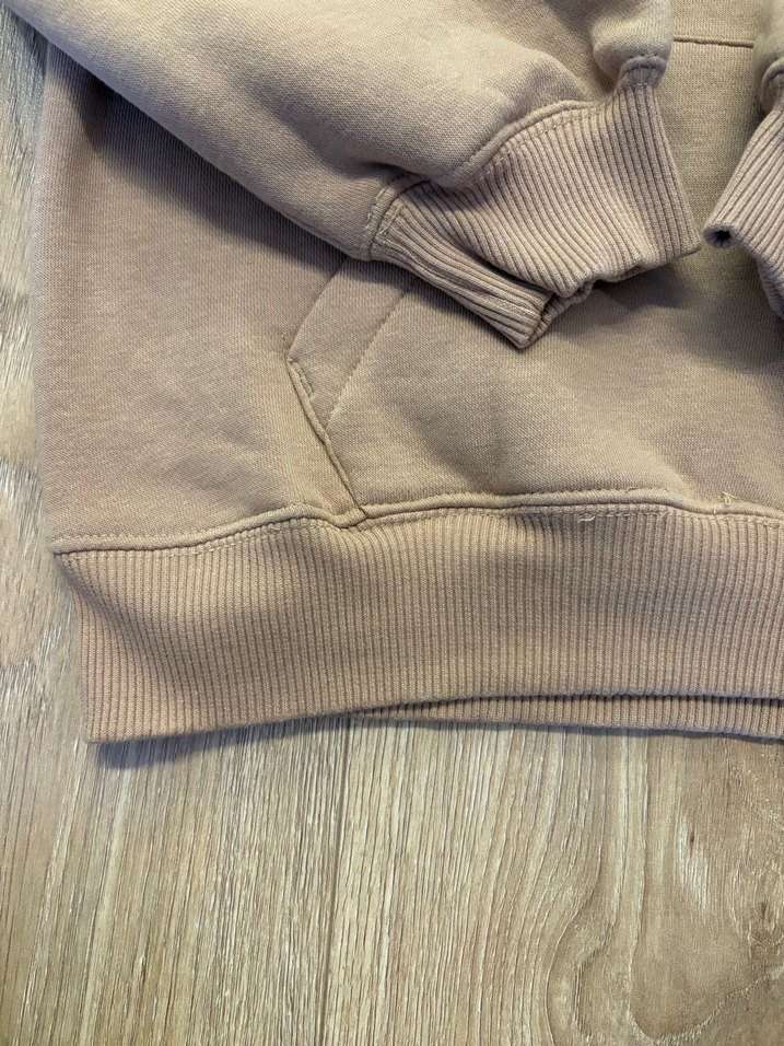 Bej Kapüşonlu Erkek Çocuk Sweatshirt - Görsel 4