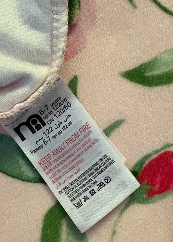 Kız Çocuk Çiçek Desenli Polar Pijama Takımı - Görsel 2