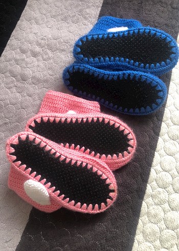 Kızlar için Pembe Örgü Sıcak Ev Terlikleri - Görsel 3