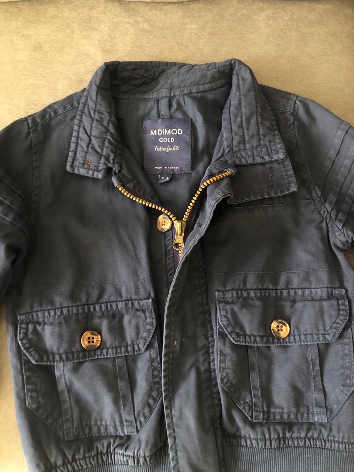 Düğmeli Mavi Erkek Denim Ceket - Görsel 3