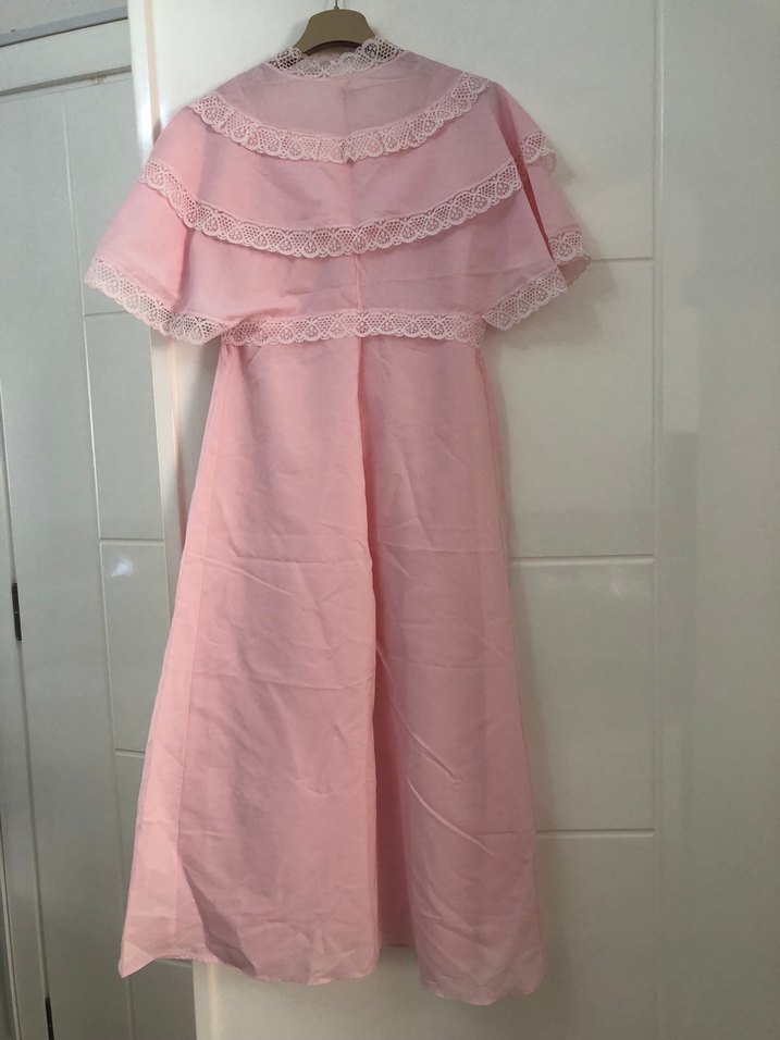 Pembe V Yaka Lohusa Gecelik - Görsel 2