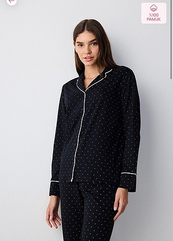 Penti Pamuklu Uzun Kollu İkili Pijama
