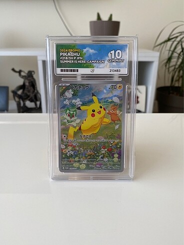 Özel Art Graded 10 Pikachu Pokemon Kartı