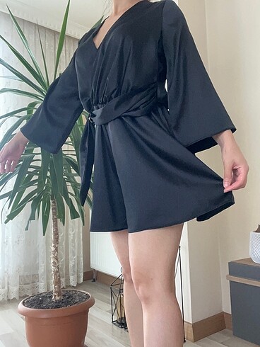 ZARA SATEN TULUM ELBİSE