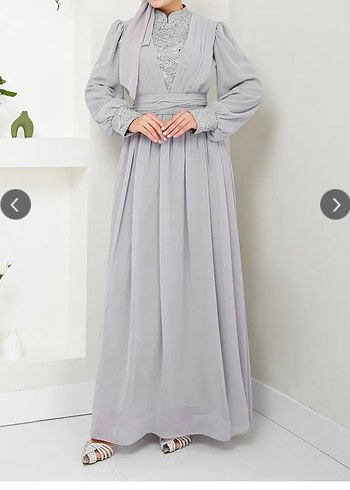 şifon Abiye Elbise - Görsel 2