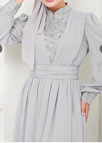 şifon Abiye Elbise - Görsel 3