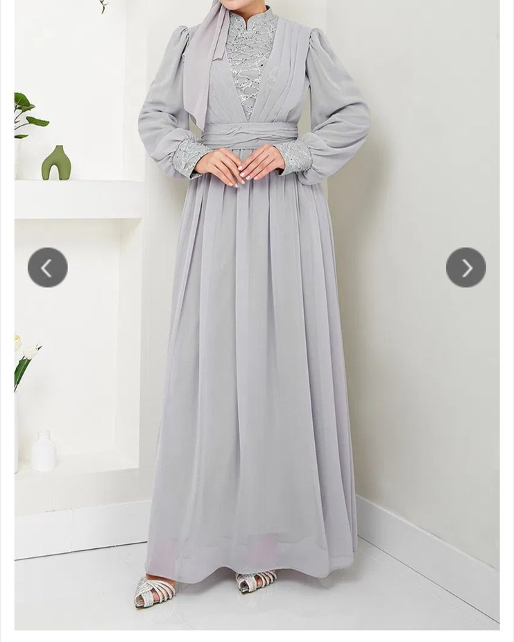 şifon Abiye Elbise - Görsel 2