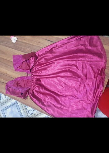 Doremi Parlak Pembe Dantel Detaylı Kadın Gecelik