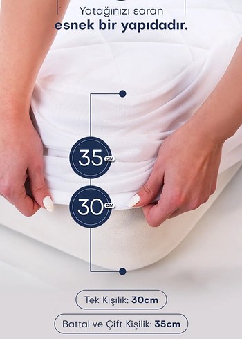 Diğer GRi 160×200 KAPİTONE YATAK KORUYUCU