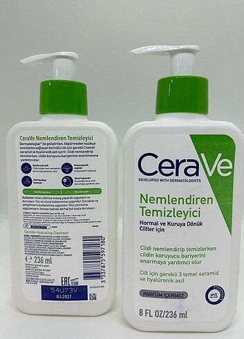 NEMLENDİRİCİ VE TEMİZLEYİCİ CERAVE