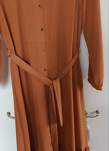 40 Beden camel Renk Primark yurt dışı uzun ithal elbise ekol on fashion next debenha