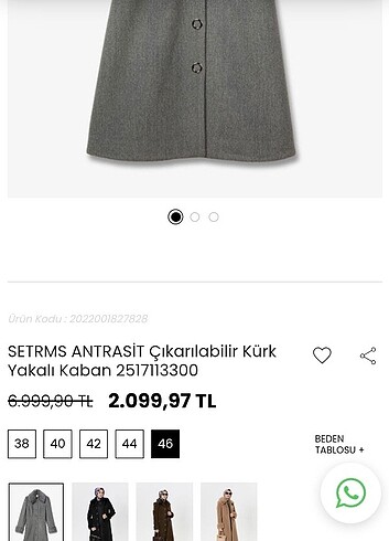 Beymen Setrms kürk yaka desenli kaban
