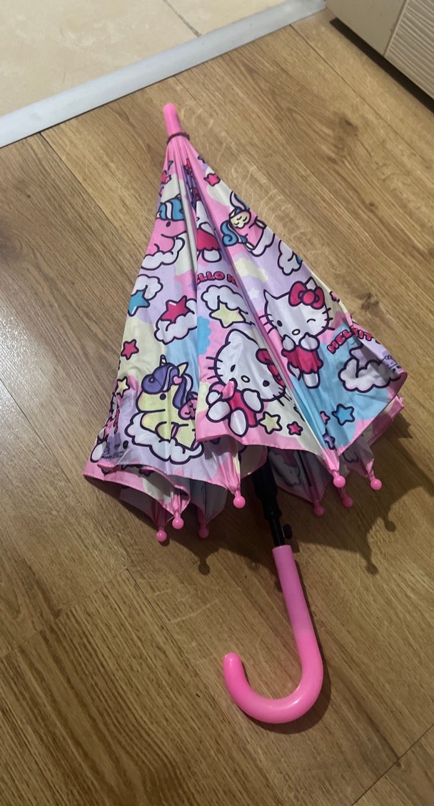 Hello Kitty ve Unicorn Desenli Şemsiye - Görsel 3