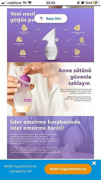 Mochi Göğüs Pompası