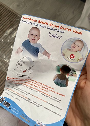 Tortikolis Bebek Boyun Destek Bandı - Görsel 5