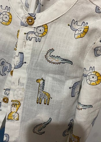 9 Ay Beden Gömlek pantolon erkek Bebek Takımı