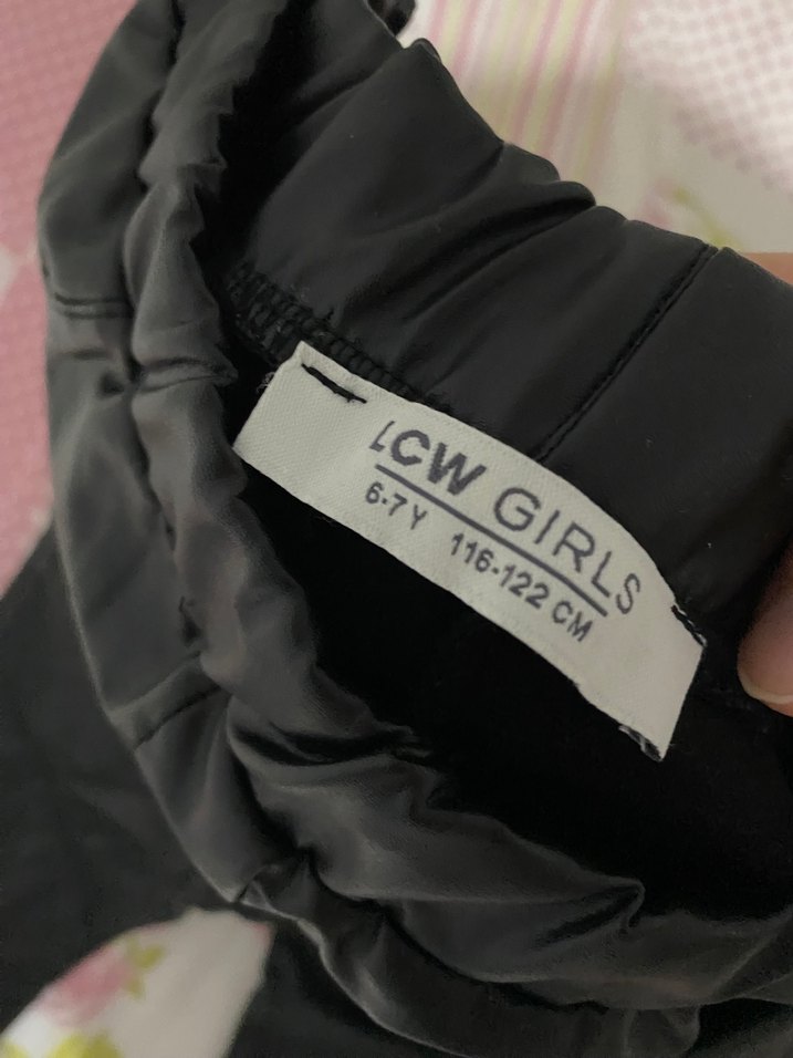 Kız çocuk ispanyol paça deri pantolon - Görsel 2