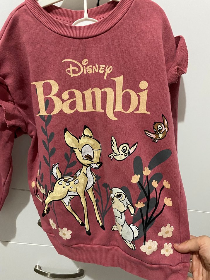 Disney Bambi Baskılı Kız Sweatshirt - Görsel 2