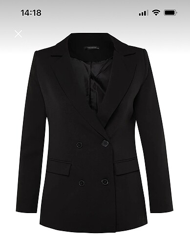 34 Beden siyah Renk Siyah blazer ceket