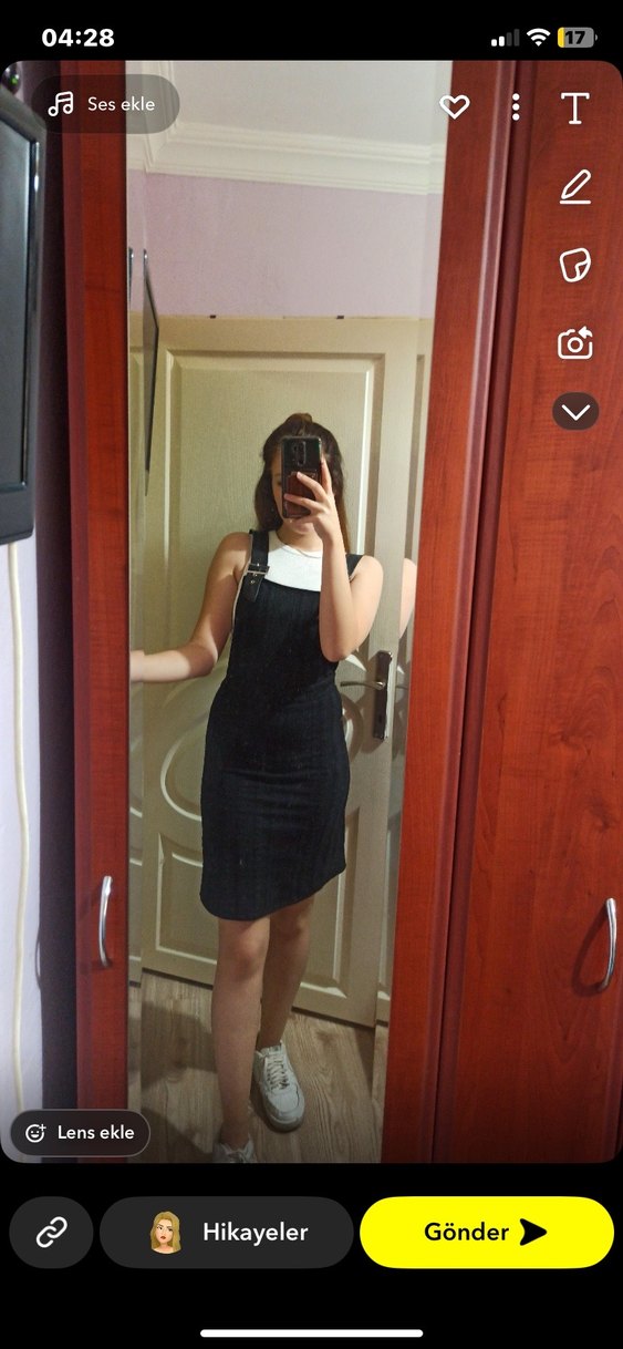 Siyah slopet Midi Kalem Elbise - Görsel 2