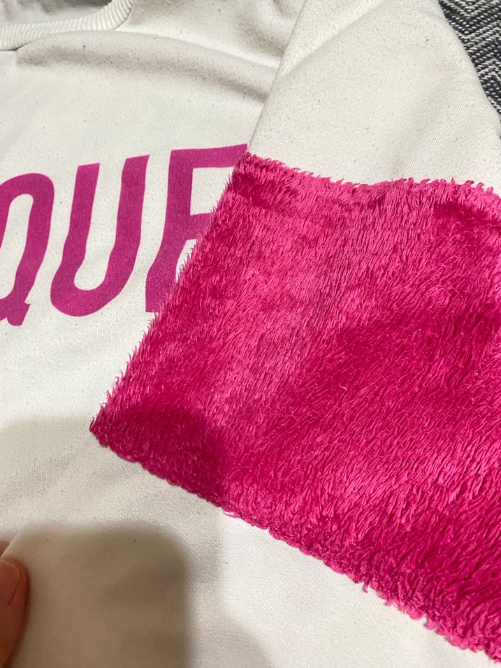 Pembe Baskılı Kadın Sweatshirt - Görsel 3