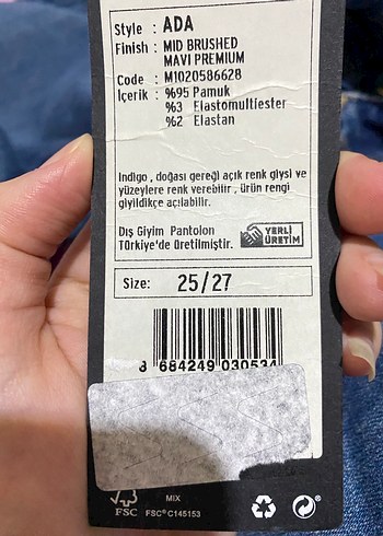Mavi Kadın Denim Midi Boy Kot Pantolon - Görsel 2