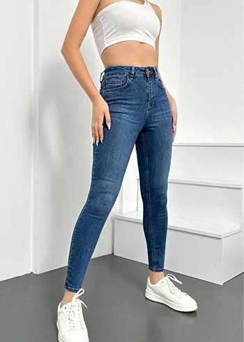Mavi Kadın Denim Midi Boy Kot Pantolon - Görsel 3