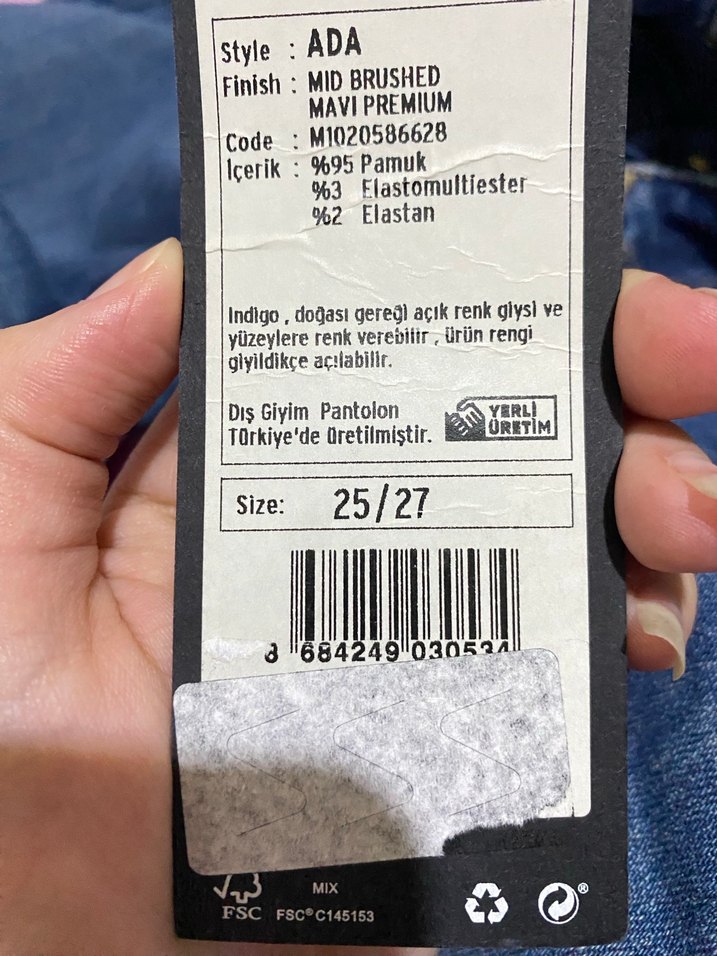 Mavi Kadın Denim Midi Boy Kot Pantolon - Görsel 2