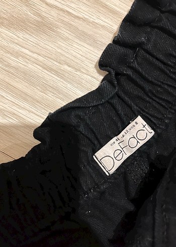 Defacto Kadın Siyah Bol Kesim Denim Pantolon - Görsel 3