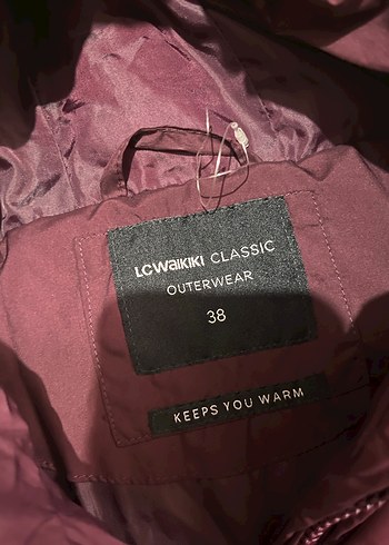 LCW Bordo Kapüşonlu Kadın Kışlık Mont - Görsel 3