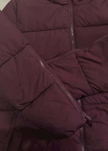 LCW Bordo Kapüşonlu Kadın Kışlık Mont - Görsel 2
