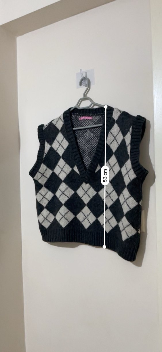 Baklava desenli kadın Triko süveter - Görsel 3