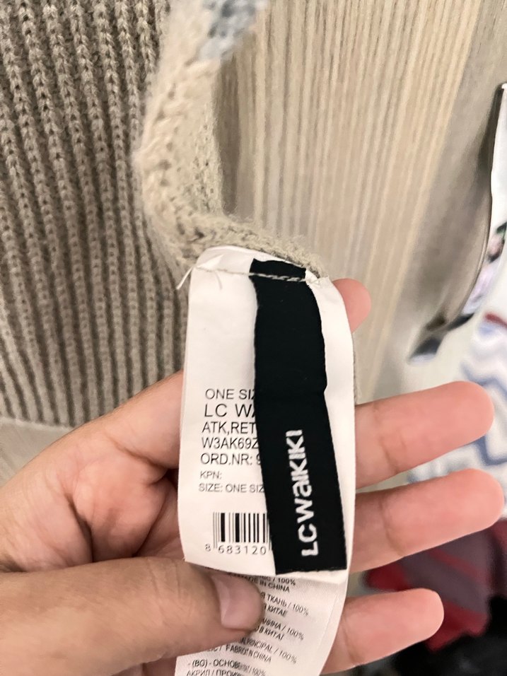 Gri Erkek Midi Boy Atkı - Görsel 2