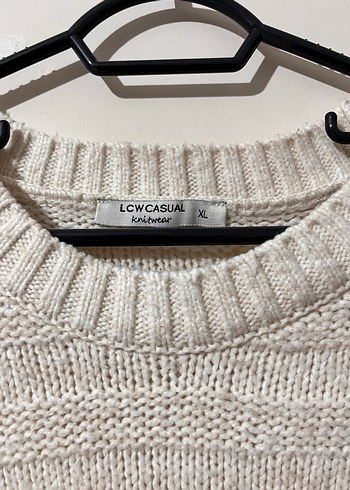 Kadın Gri Örgü Salaş Triko Kazak - Görsel 2
