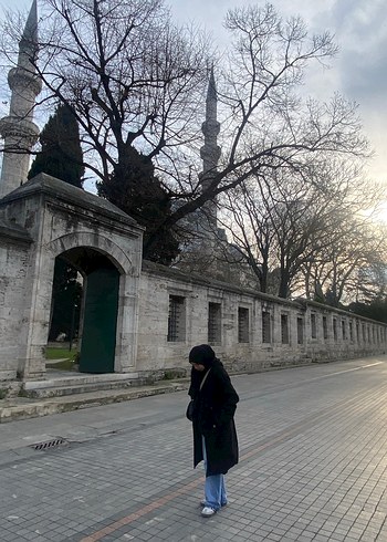 Siyah Çift Düğmeli Kaban - Görsel 4