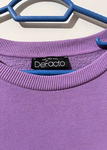 Mor Baskılı Kadın Sweatshirt - Görsel 2