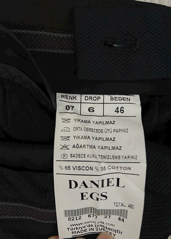 Düz lacivert Regular Fit Erkek Pantolon - Görsel 3