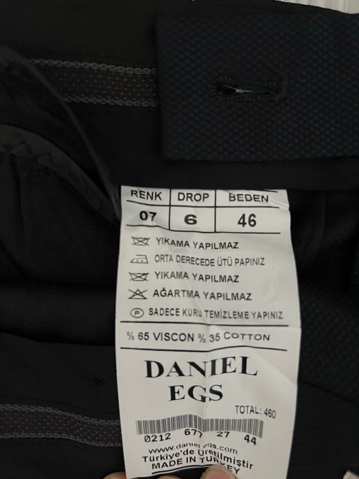 Düz lacivert Regular Fit Erkek Pantolon - Görsel 3