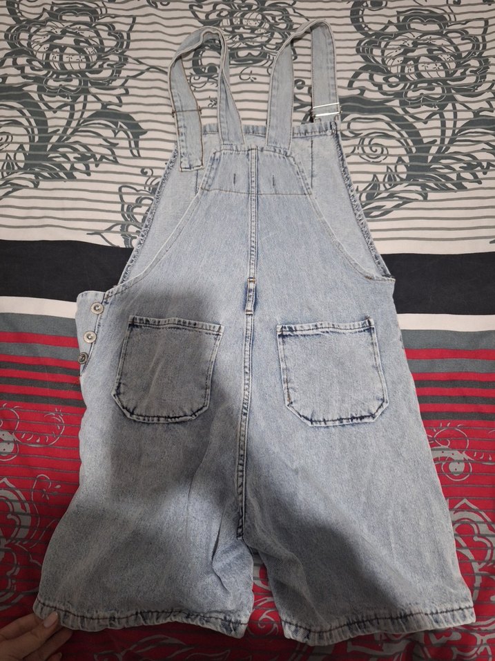 Kadın Denim Tulum - Görsel 2