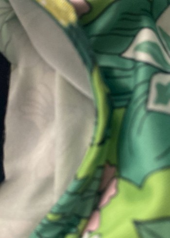 Yeşil Çiçek Desenli Bohem tunik elbise - Görsel 3