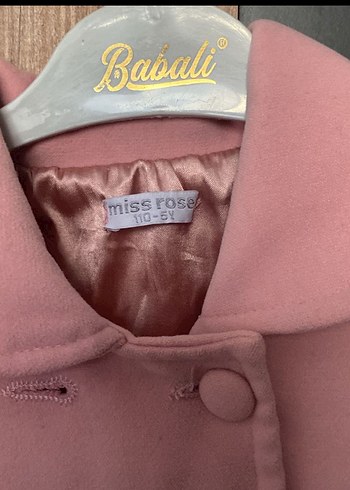 Kız Çocuk Düğmeli Pembe Kaban - Görsel 2