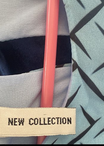 Mavi Bohem Uzun Kollu Uzun Elbise şifon - Görsel 3