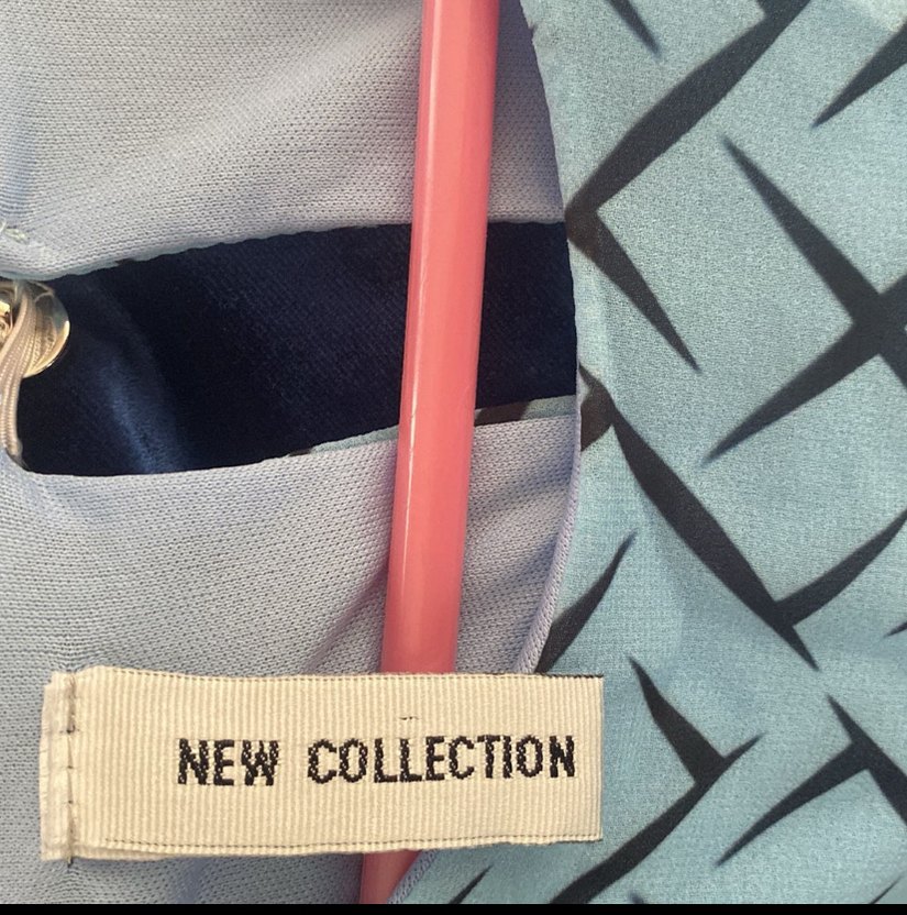 Mavi Bohem Uzun Kollu Uzun Elbise şifon - Görsel 3