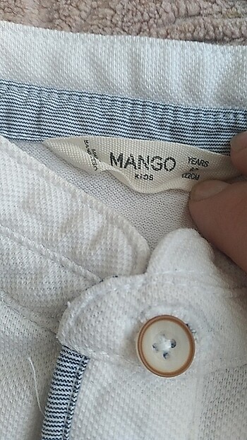 6 Yaş Beden beyaz Renk Mango tişört