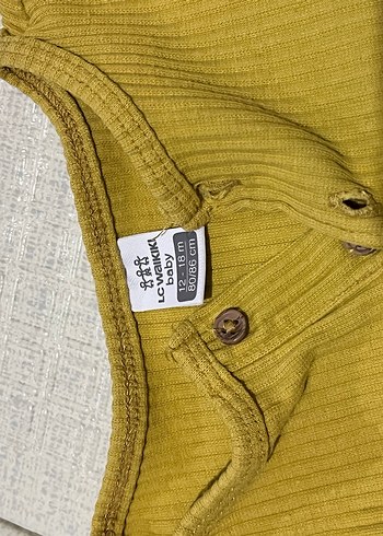 Sarı Yüksek Yakalı Hamile Triko - Görsel 3