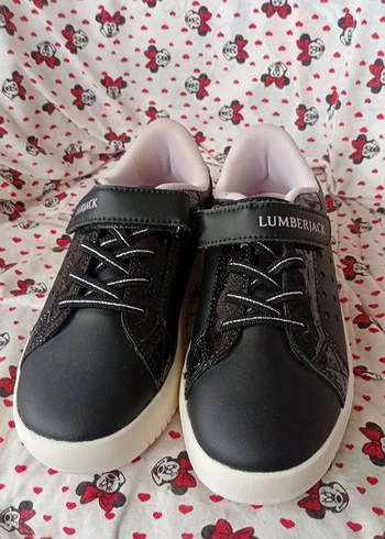 Kız Çocuk Siyah Bağcıklı Spor Ayakkabı - Görsel 2