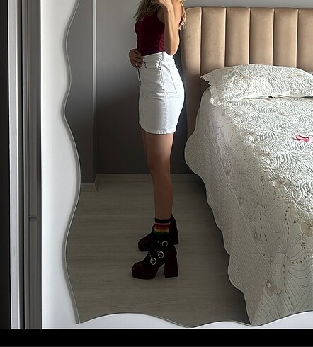 Diğer Bordo topuklu ayakkabı