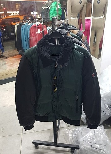 Diğer İhracat fazlası Haki yeşil Unisex mont