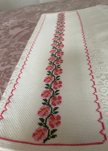 Kanaviçe işlemeli havlu büyük boy - Görsel 3